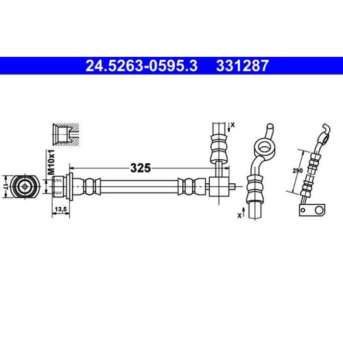 ATE Bremsschlauch 24.5263-0595.3 ATE Bremsschlauch 24.5263-0595.3