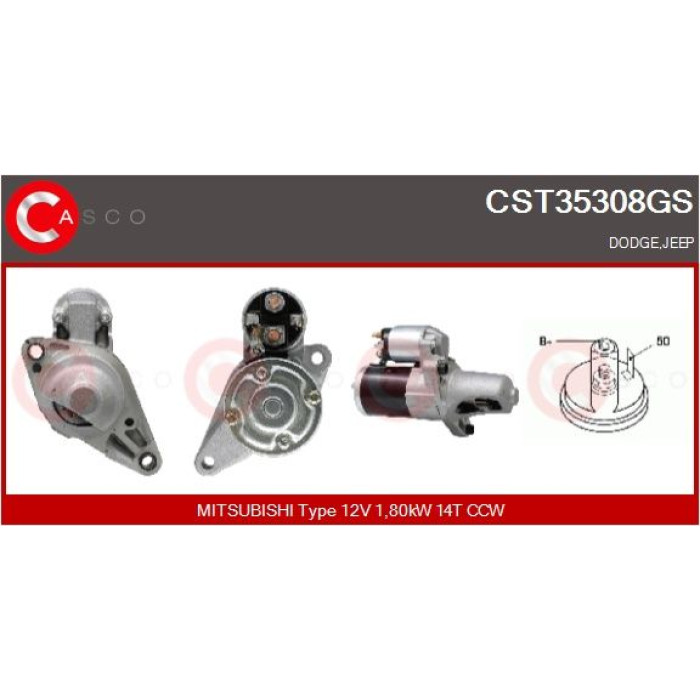 CASCO Anlasser CST35308GS CASCO Anlasser CST35308GS