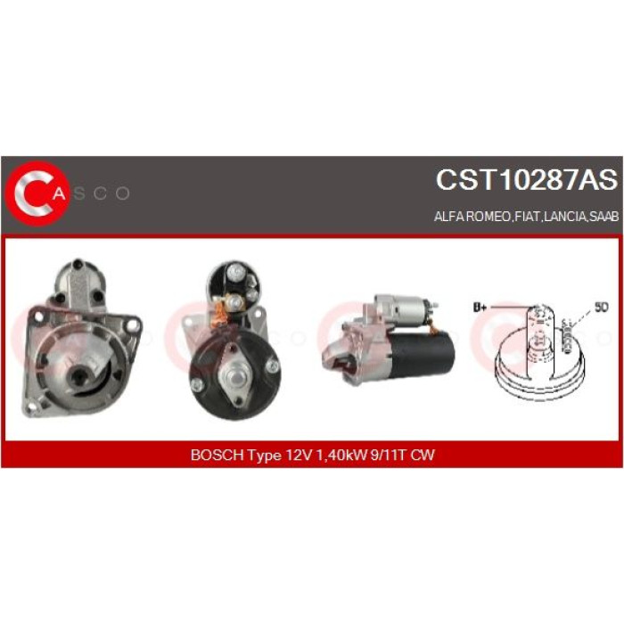 CASCO Anlasser CST10287AS CASCO Anlasser CST10287AS