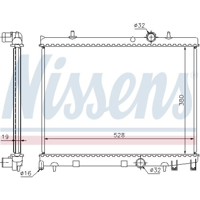 Nissens Wasserkühler PKW 63504 Nissens Wasserkühler PKW 63504