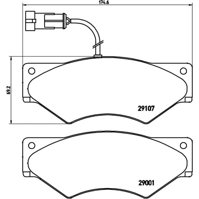 BREMBO Bremsklötze VA P A6 018 BREMBO Bremsklötze VA P A6 018