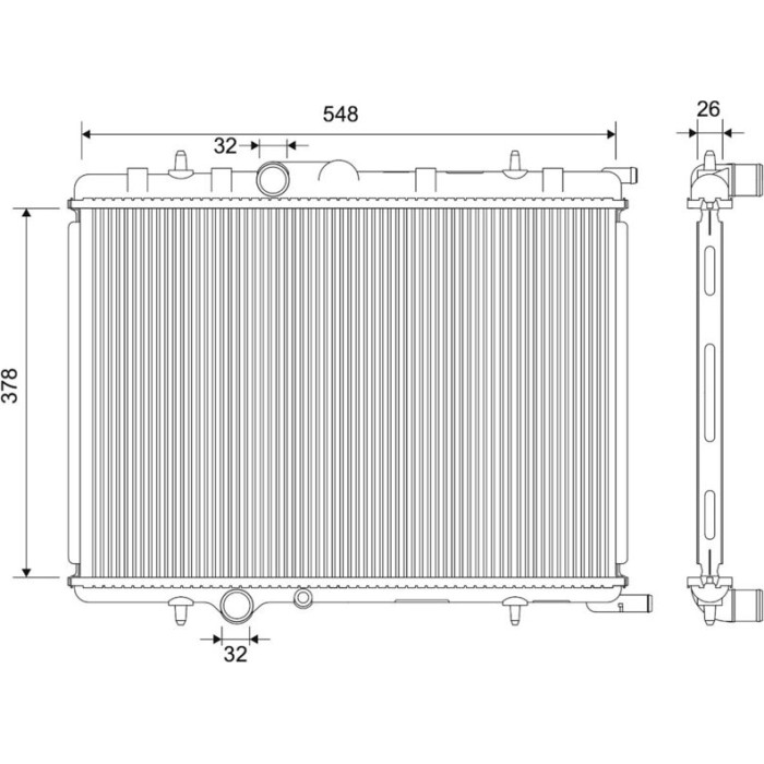 Valeo Motorkühler 732892