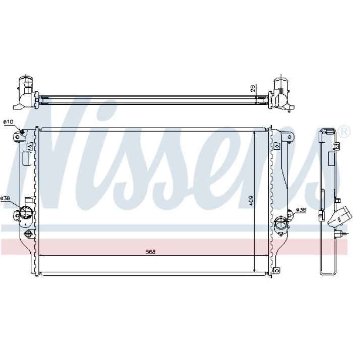 Nissens Wasserkühler PKW 64677A Nissens Wasserkühler PKW 64677A
