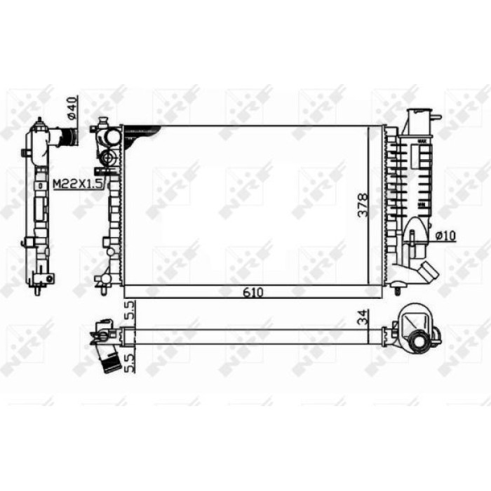 NRF Motorkühler 58092 NRF Motorkühler 58092