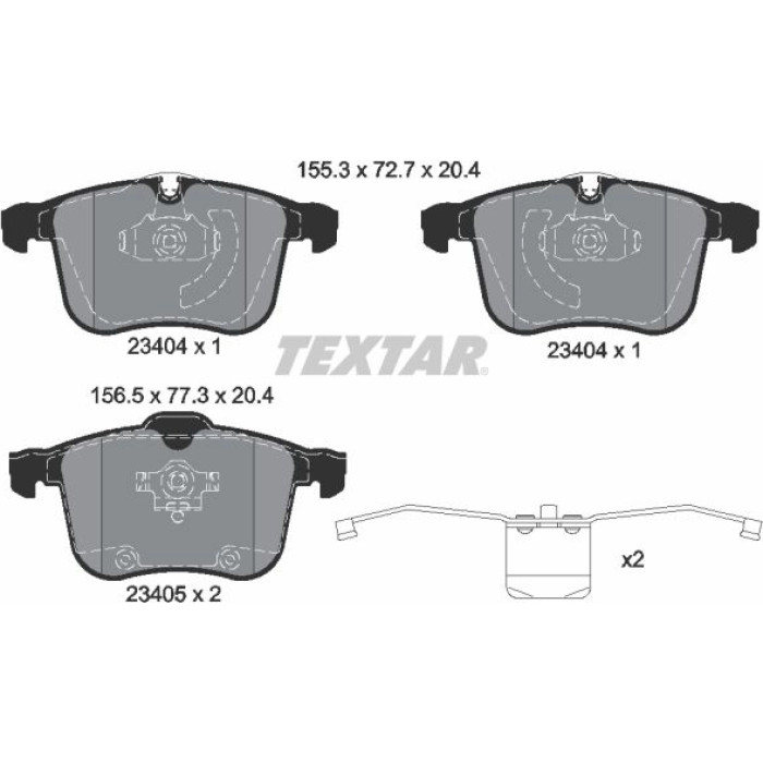 Textar Bremsbelagsatz 2340404 – Bremsscheibe 315 mm Textar Bremsbelagsatz 2340404 – Bremsscheibe 315 mm