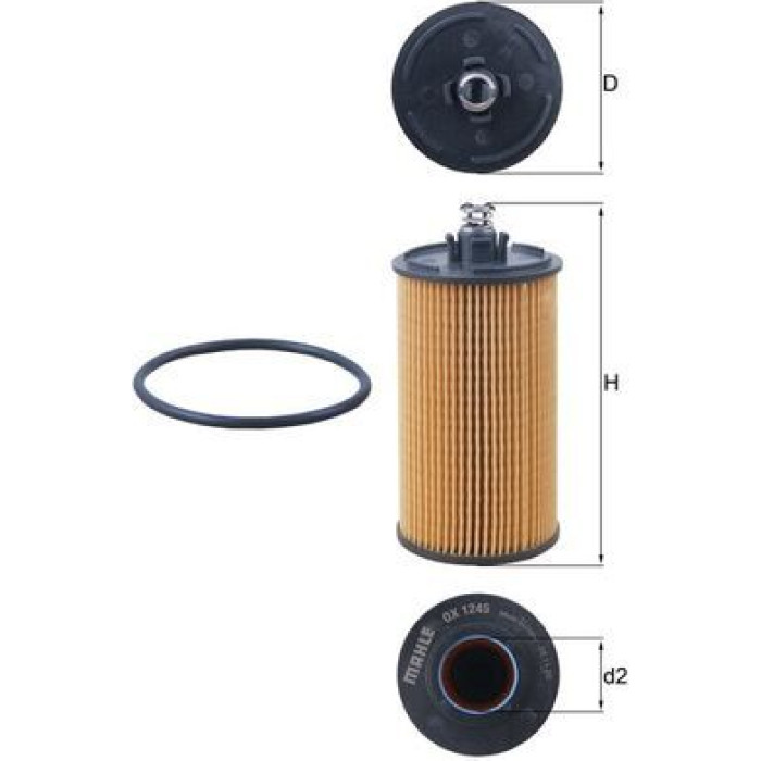 Mahle Original Ölfilter OX 1245D Mahle Original Ölfilter OX 1245D