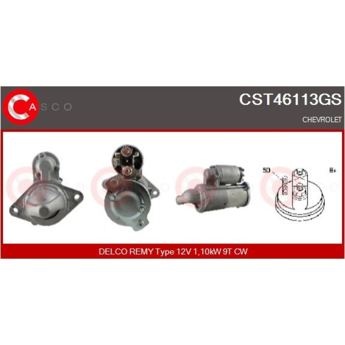 CASCO Anlasser CST46113GS CASCO Anlasser CST46113GS