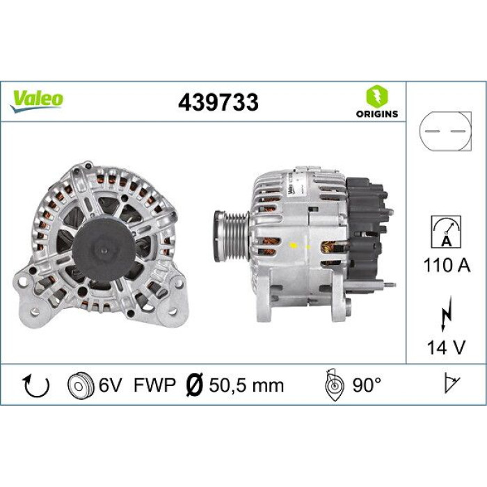 Valeo Lichtmaschine 439733 Valeo Lichtmaschine 439733