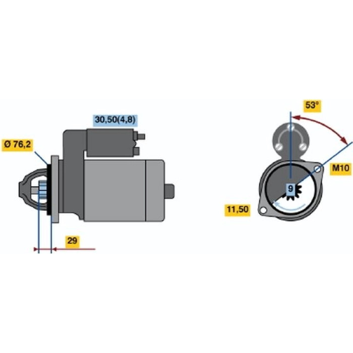 Bosch Anlasser 0001107527 Bosch Anlasser 0001107527