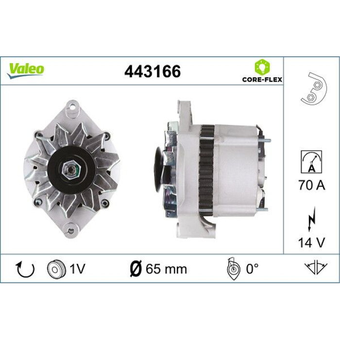 Valeo Lichtmaschine 443166 Valeo Lichtmaschine 443166