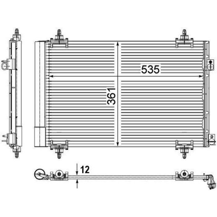 MAHLE Kondensator, Klimaanlage AC 587 000P MAHLE Kondensator, Klimaanlage AC 587 000P