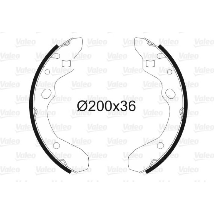 Valeo Bremsbacken 562596 Valeo Bremsbacken 562596