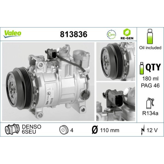 Valeo Kompressor 813836 Valeo Kompressor 813836