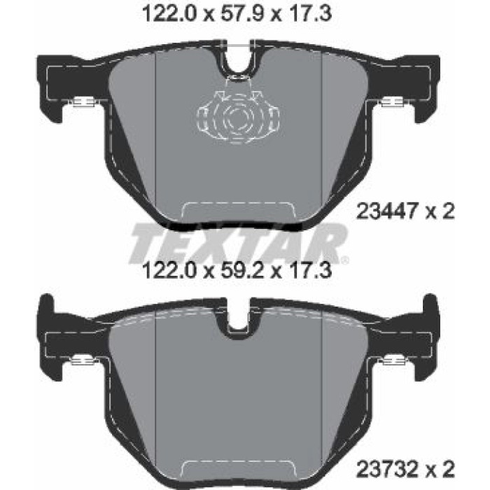 Textar Bremsbelagsatz 2344704 Textar Bremsbelagsatz 2344704