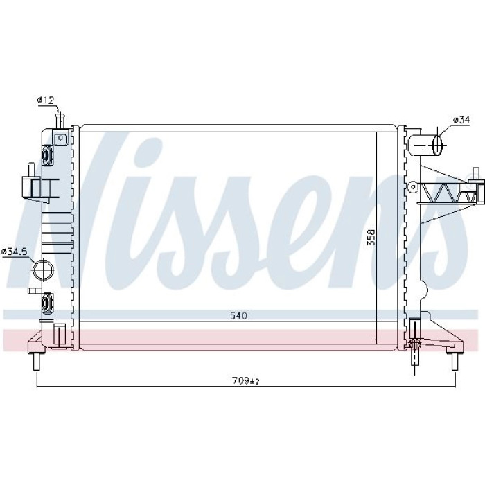 Nissens Wasserkühler PKW 63018 Nissens Wasserkühler PKW 63018