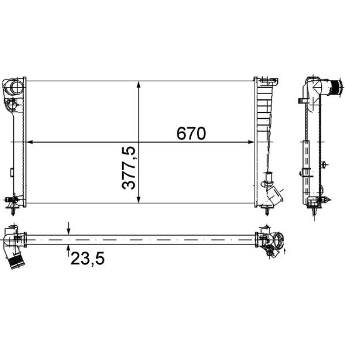 MAHLE Kühler, Motorkühlung CR 433 000P MAHLE Kühler, Motorkühlung CR 433 000P