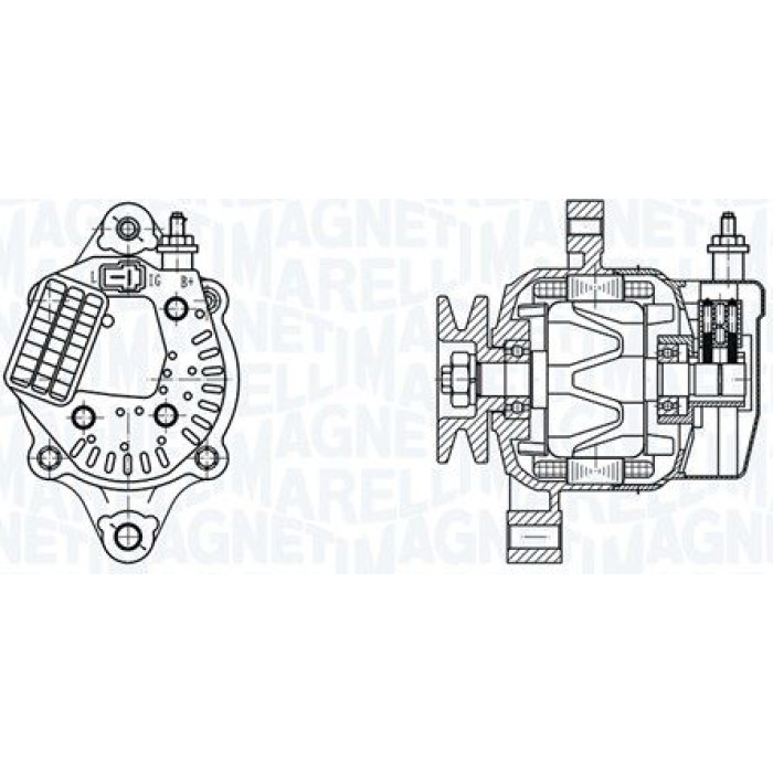 Magneti Marelli Lichtmaschine 063730551010 Magneti Marelli Lichtmaschine 063730551010