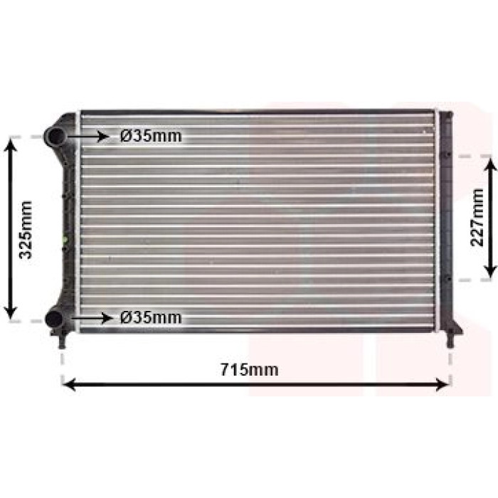 Van Wezel Motorkühler 17002262 Van Wezel Motorkühler 17002262