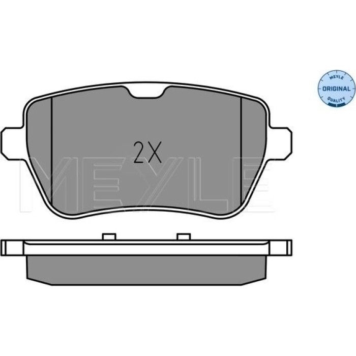 MEYLE Bremsbelagsatz Mercedes-Benz W222/C217/R231 12 252507119 MEYLE Bremsbelagsatz Mercedes-Benz W222/C217/R231 12 252507119