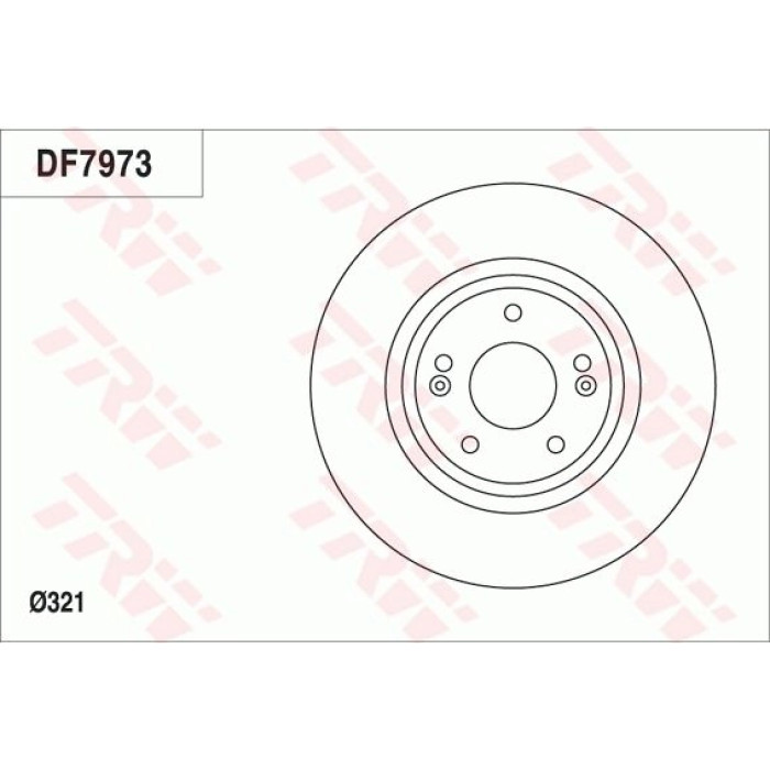 TRW Bremsscheibe Hyundai P. Santa Fe 2.0-2.4 09 DF7973 TRW Bremsscheibe Hyundai P. Santa Fe 2.0-2.4 09 DF7973