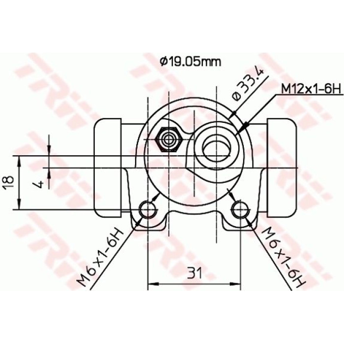 TRW Radbremszylinder BWD114 TRW Radbremszylinder BWD114