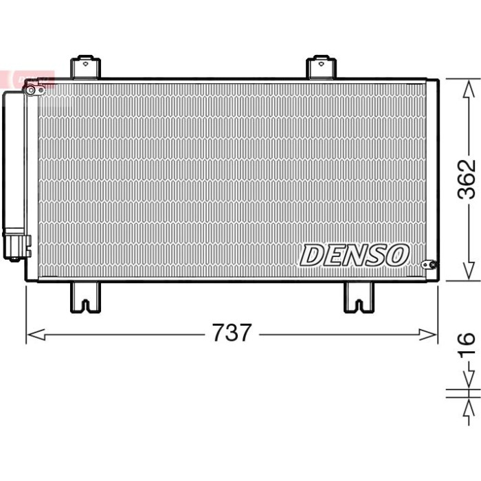 Denso Klimakondensator DCN40029 Denso Klimakondensator DCN40029