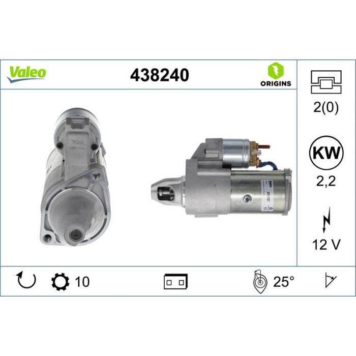 Valeo Anlasser 438240 Valeo Anlasser 438240