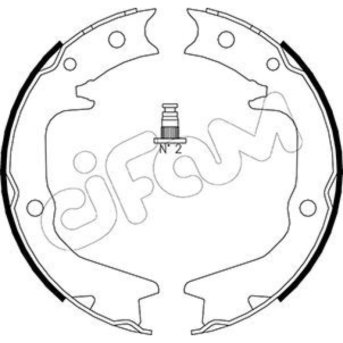 153-265 CIFAM Bremsbackensatz, Feststellbremse 153-265 153-265 CIFAM Bremsbackensatz, Feststellbremse 153-265