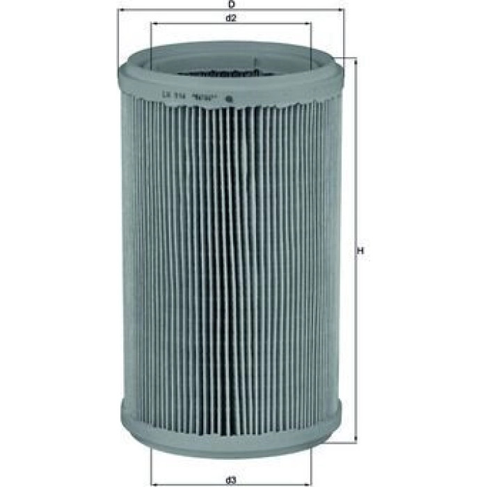 MAHLE Luftfilter LX 914 MAHLE Luftfilter LX 914