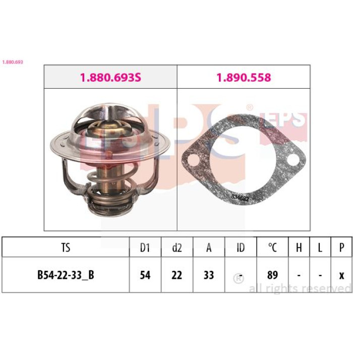 EPS Thermostat 1.880.693 EPS Thermostat 1.880.693