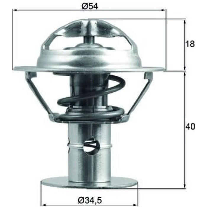 Thermostateinsatz mit Dichtung TX 180 86D Thermostateinsatz mit Dichtung TX 180 86D