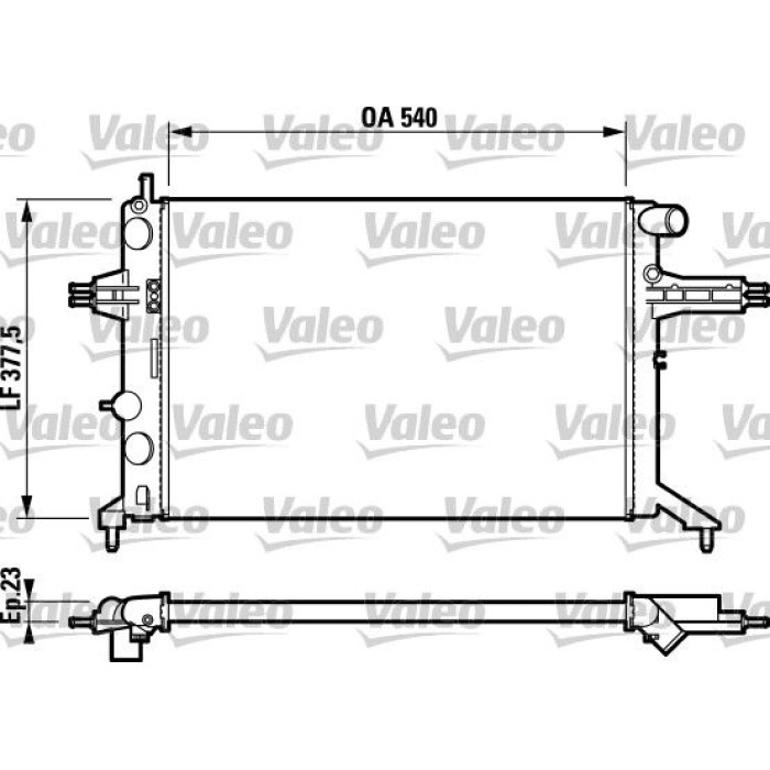 Valeo Motorkühler 732795 Valeo Motorkühler 732795