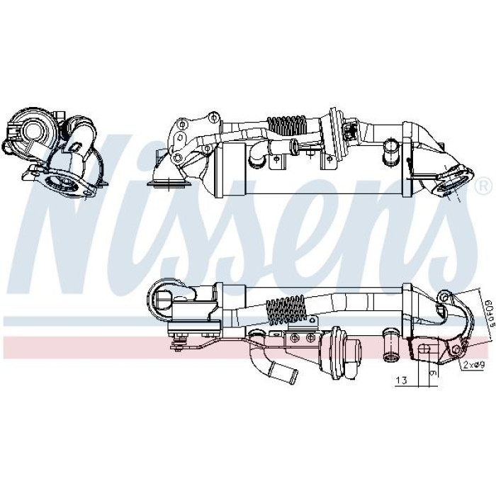 Nissens AGR-Kühler 989476