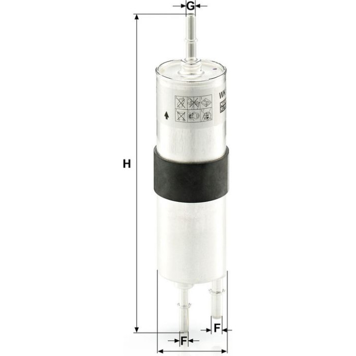 MANN-FILTER Kraftstofffilter WK 515 MANN-FILTER Kraftstofffilter WK 515