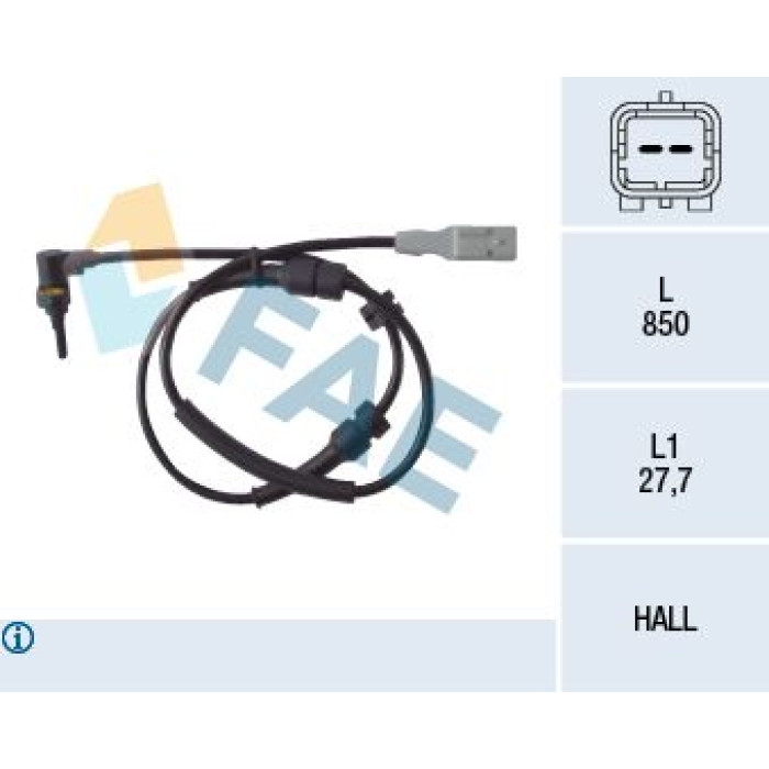 FAE Sensor, Raddrehzahl 78086 FAE Sensor, Raddrehzahl 78086