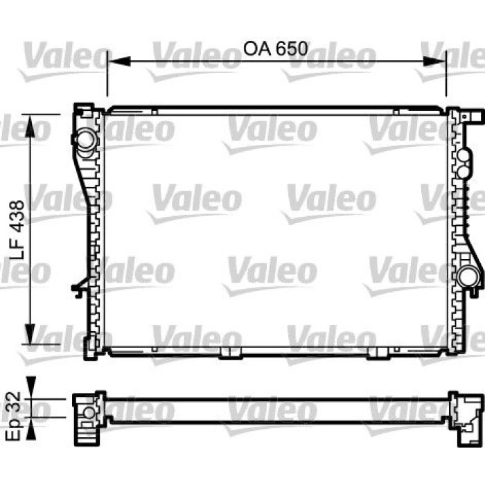 Valeo Motorkühler 731766 Valeo Motorkühler 731766