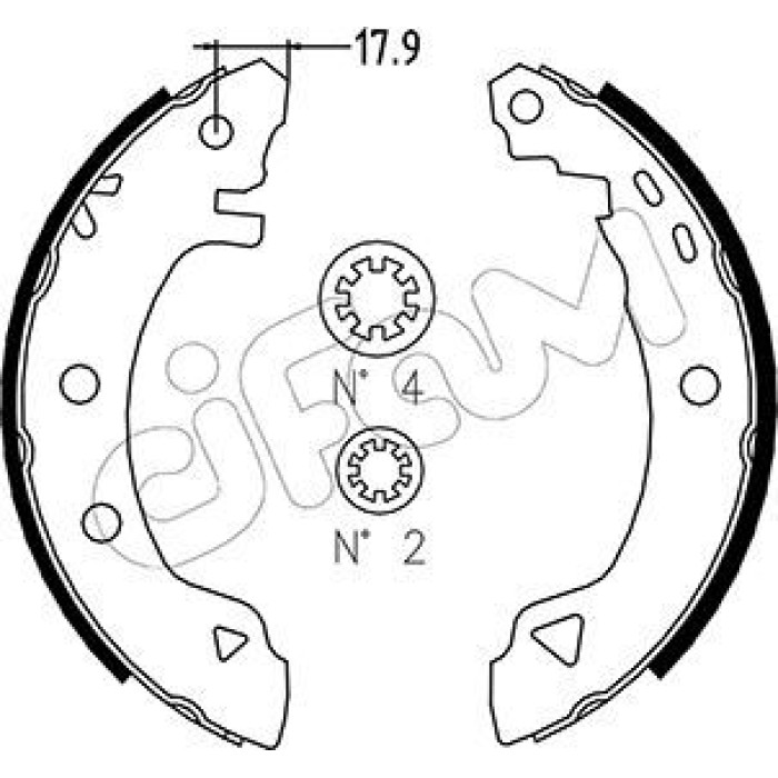 CIFAM Bremsbackensatz 153-001 CIFAM Bremsbackensatz 153-001