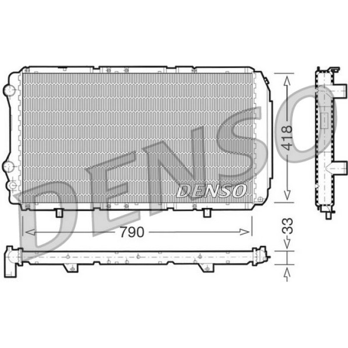 Denso Motorkühler DRM09076 Denso Motorkühler DRM09076