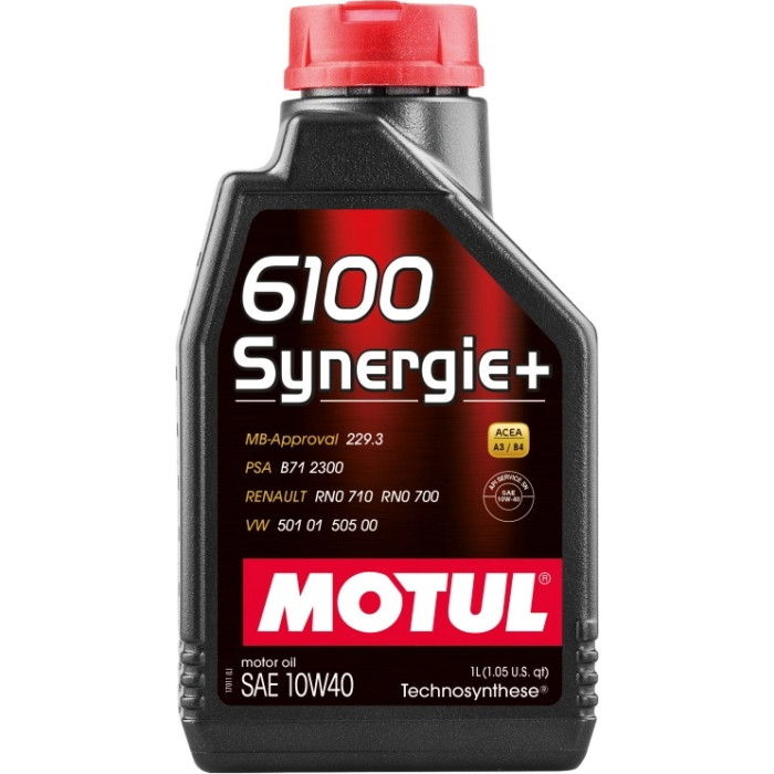 Motul 6100 Synergie+ Motoröl 10W-40 1 Liter 108646 Motul 6100 Synergie+ Motoröl 10W-40 1 Liter 108646