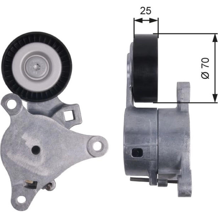 Gates Spannrolle T39041 Gates Spannrolle T39041