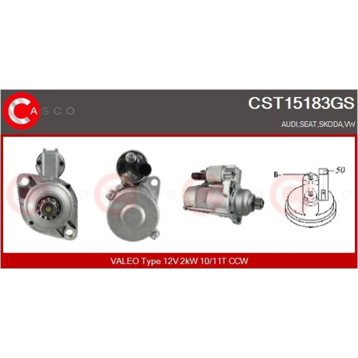 CASCO Anlasser CST15183GS