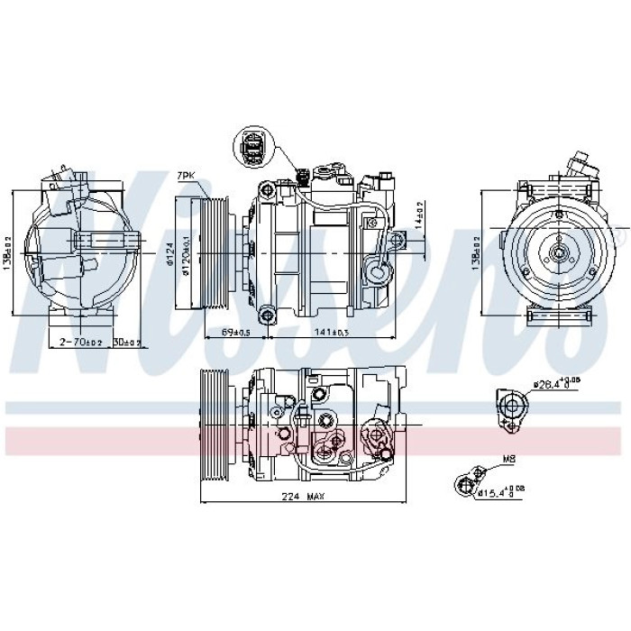 Nissens Klimakompressor PKW 890025
