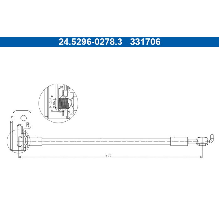 ATE Bremsschlauch 24.5296-0278.3