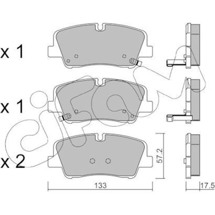 CIFAM Bremsbelagsatz, Scheibenbremse 822-1095-0 CIFAM Bremsbelagsatz, Scheibenbremse 822-1095-0