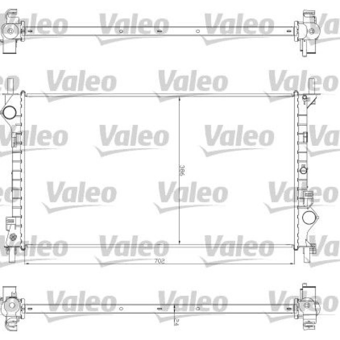 Valeo Motorkühler 735043 Valeo Motorkühler 735043