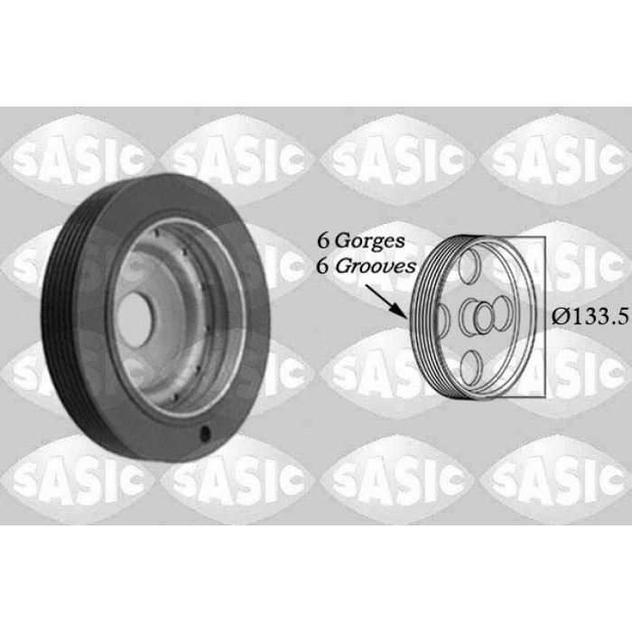 SASIC Riemenscheibe, Kurbelwelle 2154001 SASIC Riemenscheibe, Kurbelwelle 2154001