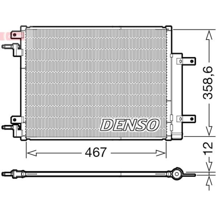 Denso Klimakondensator DCN20046 Denso Klimakondensator DCN20046