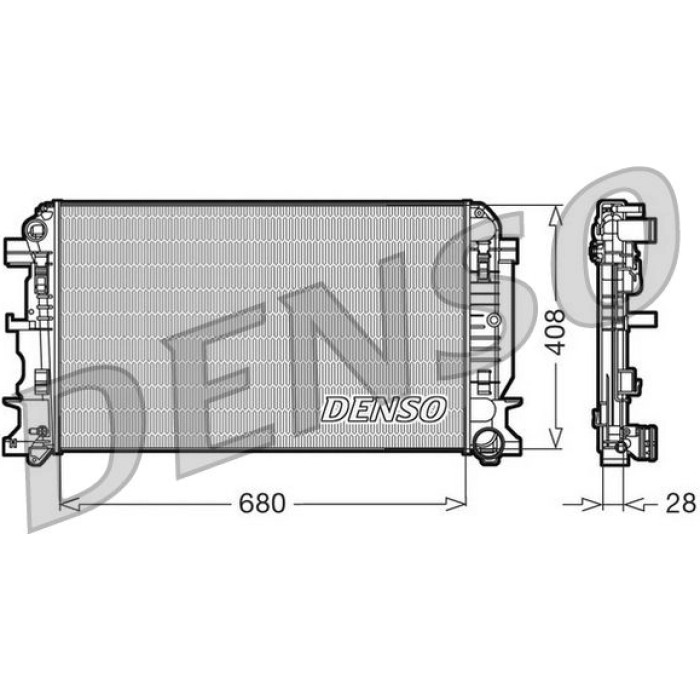 Denso Motorkühler DRM17009 Denso Motorkühler DRM17009