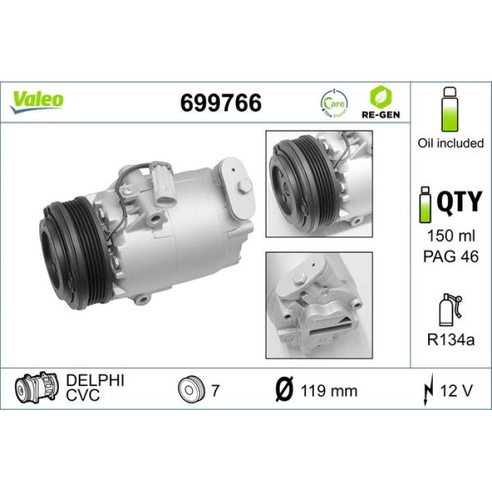 Valeo Kompressor 699766 Valeo Kompressor 699766