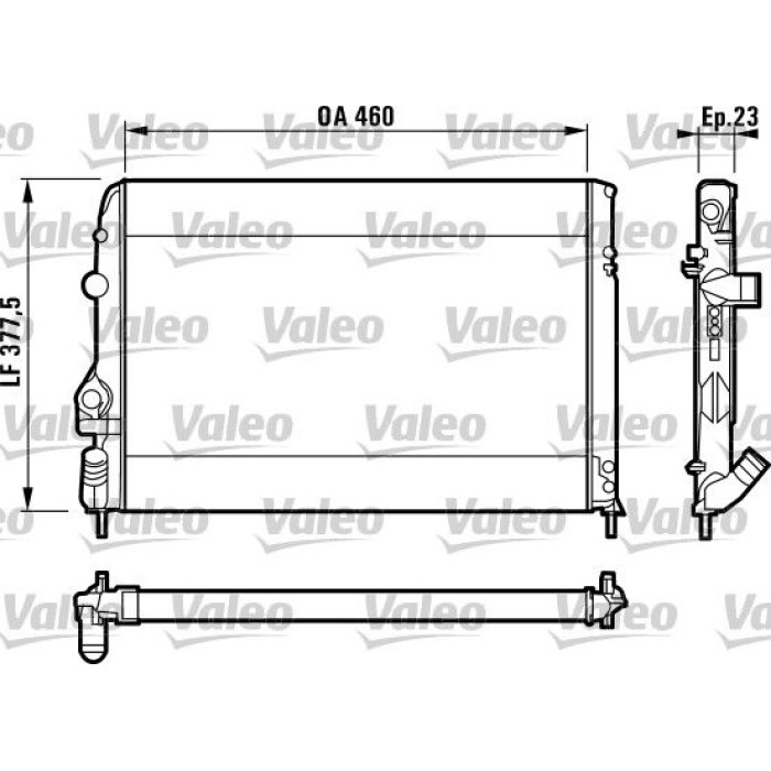 Valeo Motorkühler 732559 Valeo Motorkühler 732559
